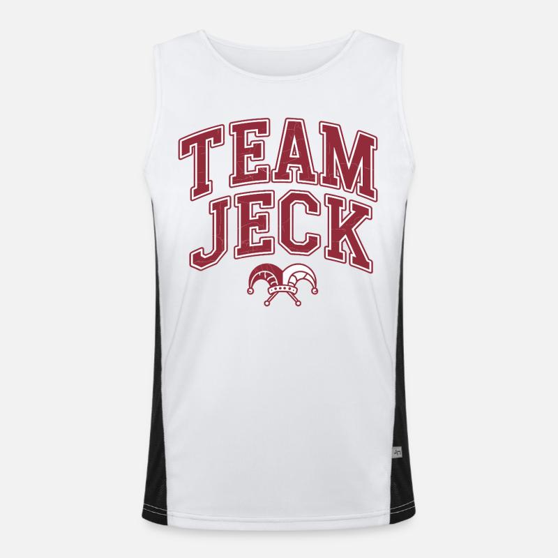 Team Jeck Funktionelles Kontrast-Tank Top für Männer 