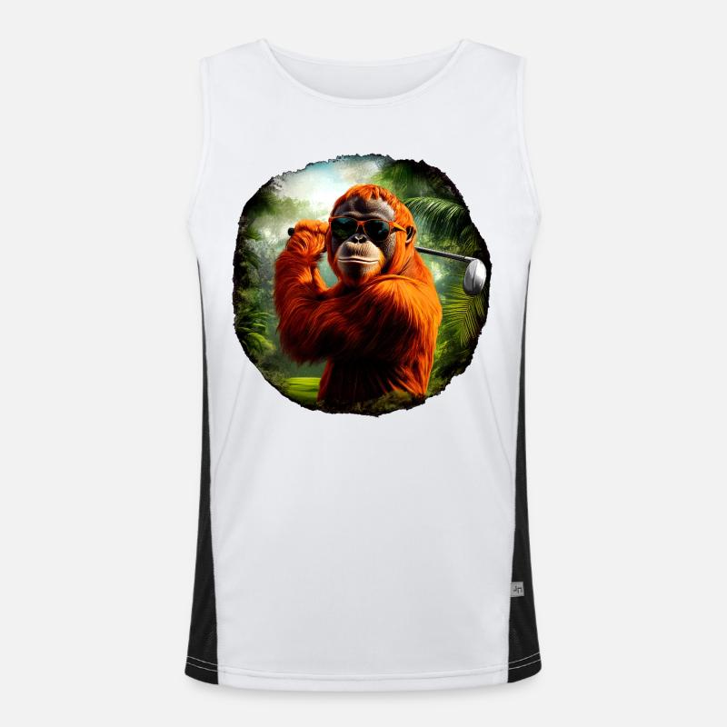 Golfe des orangs-outans / Singe Débardeur respirant contrasté Homme 