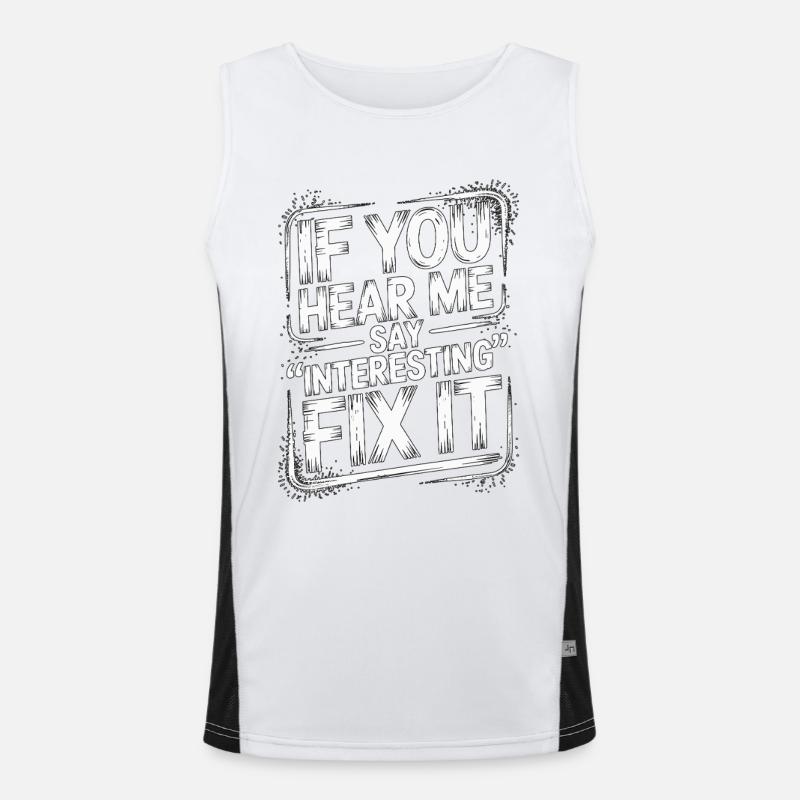 Nurse Educator If You Hear Me Say Nurse Instructor Men's Functional Contrast Tank Top 