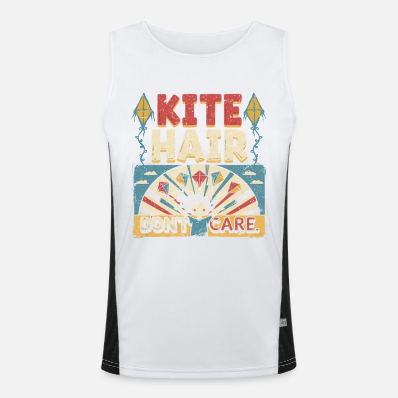 Drachen Drachensteigen Funktionelles Kontrast-Tank Top für Männer 