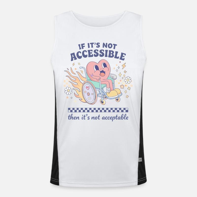 L’accessibilité n’est pas une option, mais indispensable Débardeur respirant contrasté Homme 