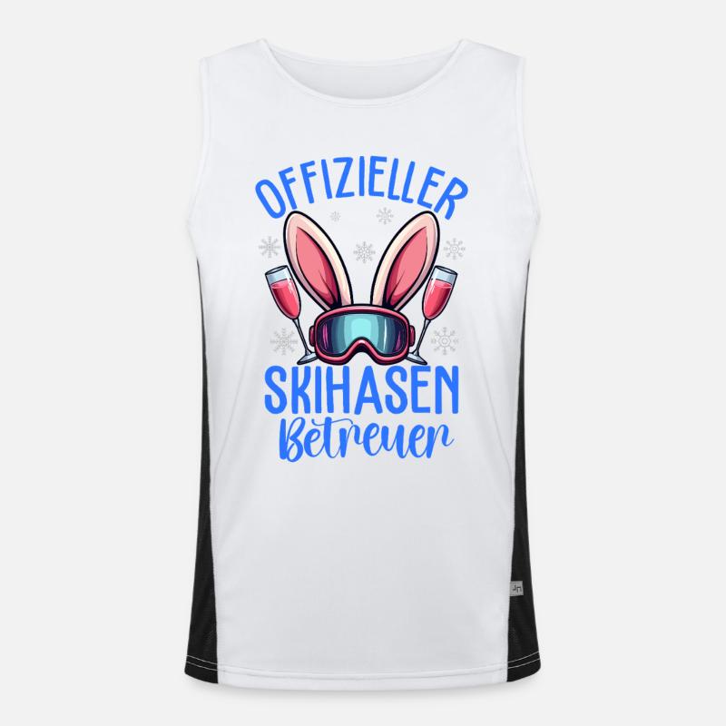 Official Ski Bunny Supervisor Men's Functional Contrast Tank Top 