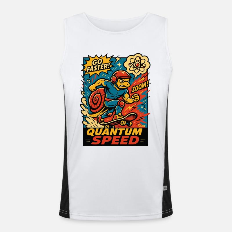 Quantum Speed Turtle Skateboard Débardeur respirant contrasté Homme 