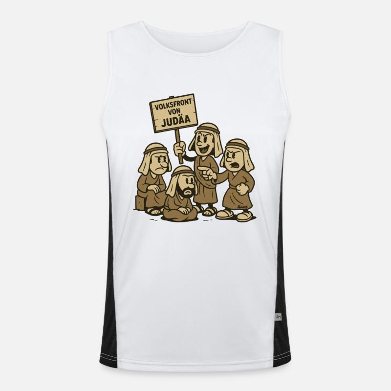 Volksfront von Judäa Parodie Funktionelles Kontrast-Tank Top für Männer 