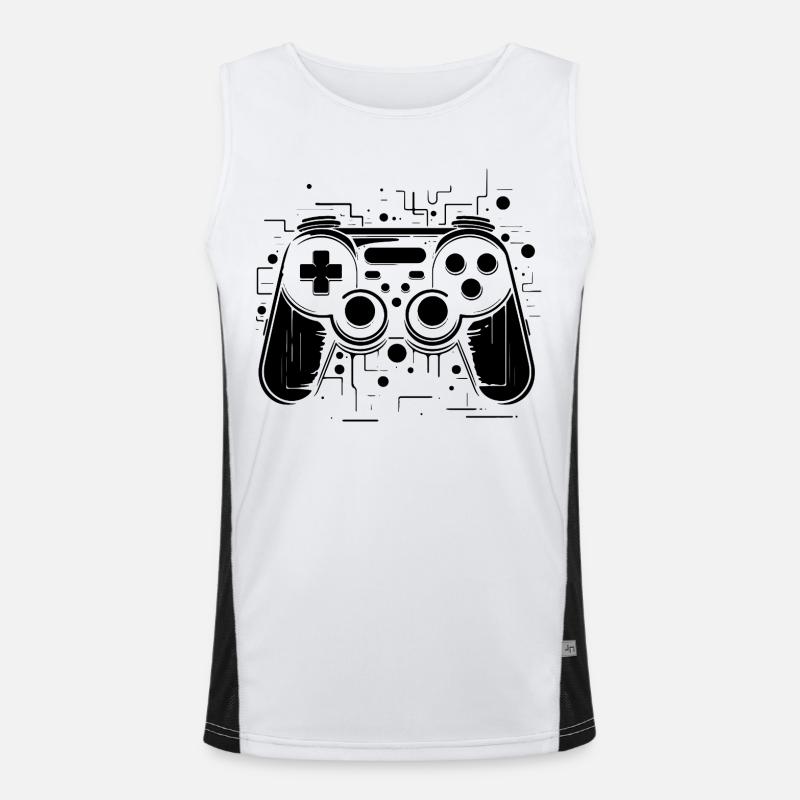 Spiel Controller Funktionelles Kontrast-Tank Top für Männer 