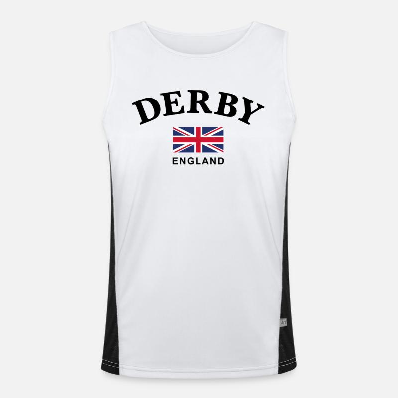 Derby, England Men's Functional Contrast Tank Top 