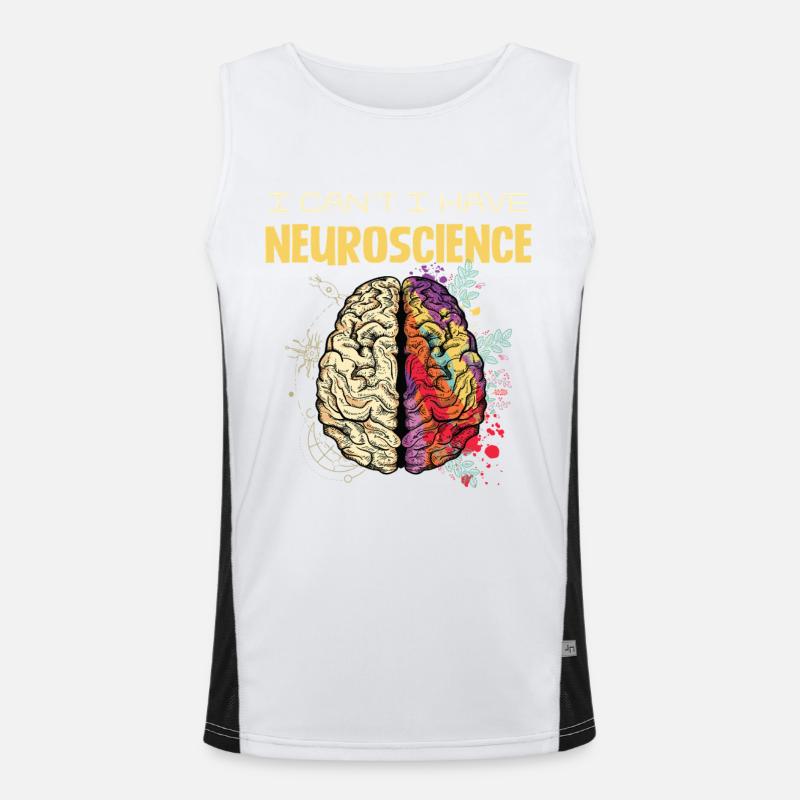 Conception des couleurs cérébrales en neurosciences Débardeur respirant contrasté Homme 