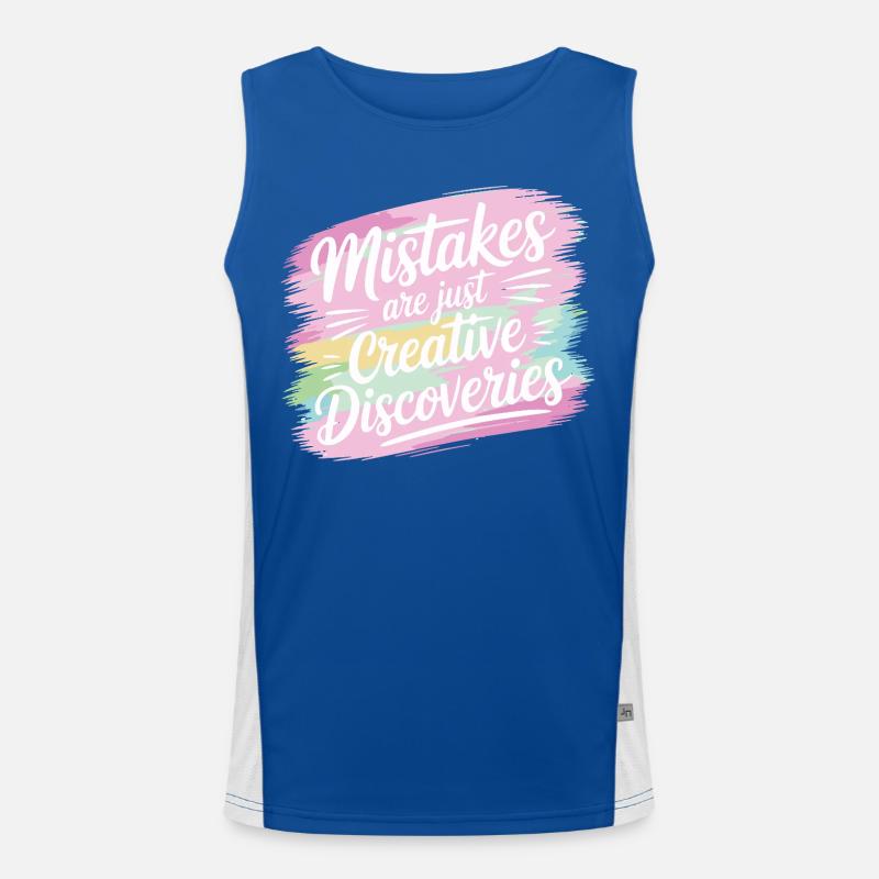 Creative Discoveries Motivation Design Funktionelles Kontrast-Tank Top für Männer 