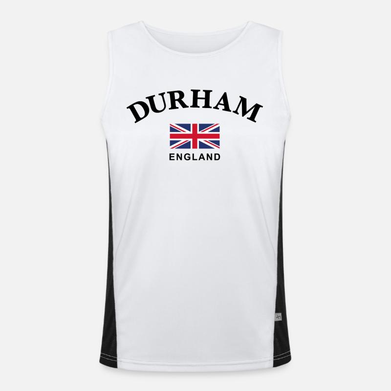 Durham, England Funktionelles Kontrast-Tank Top für Männer 