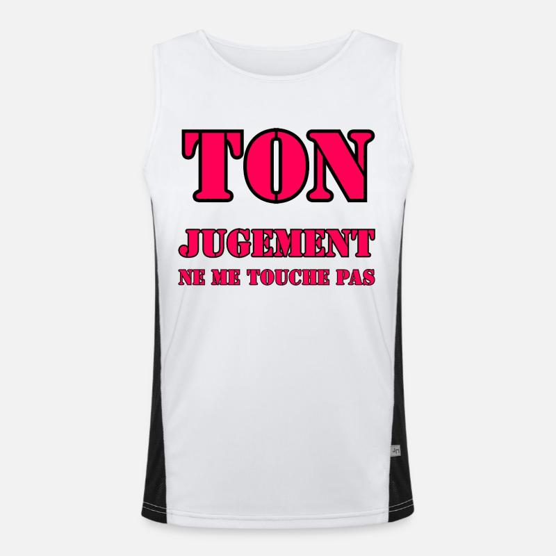 YOUR JUDGMENT DOES NOT AFFECT ME. Men's Functional Contrast Tank Top 