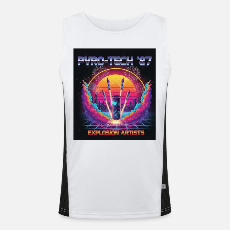 Cyber Pyro Débardeur respirant contrasté Homme 