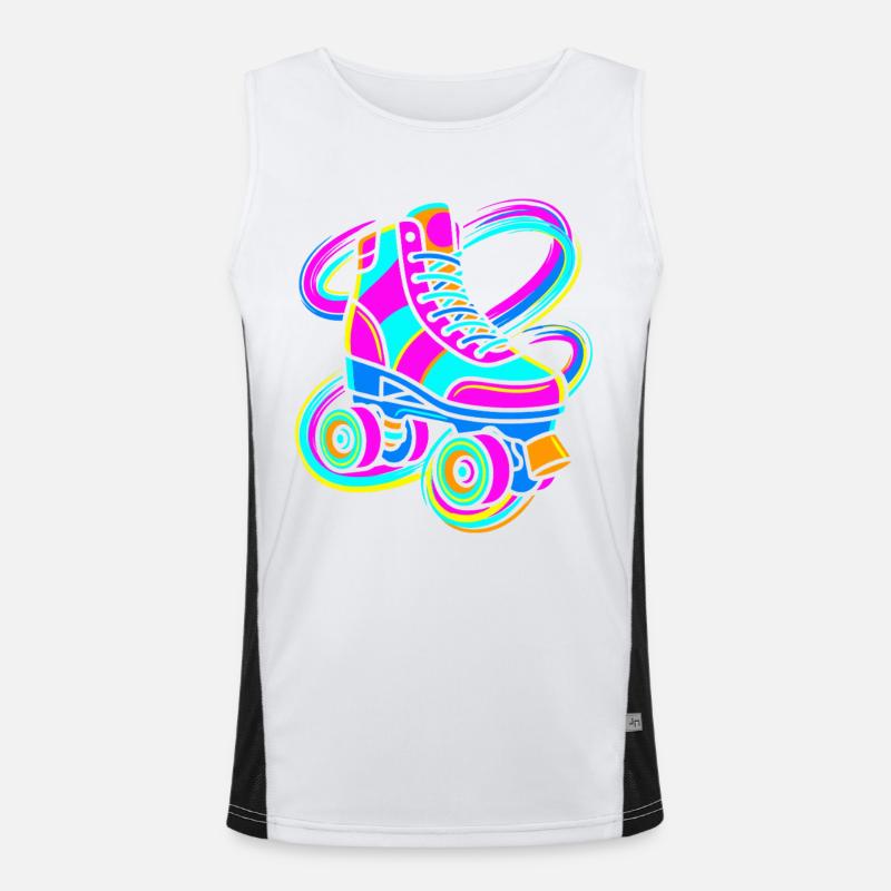 Rollschuh Funktionelles Kontrast-Tank Top für Männer 