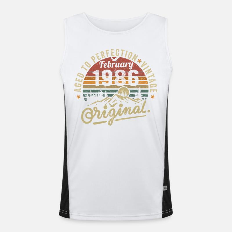 Février 1986 Débardeur respirant contrasté Homme 