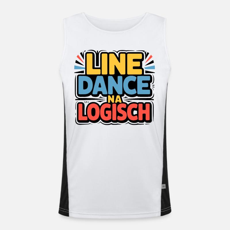 Logique de la danse en ligne Débardeur respirant contrasté Homme 