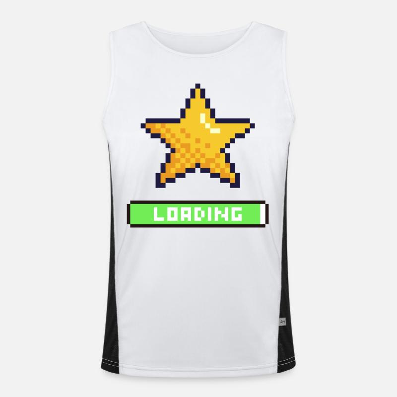 Loading Pixel Star Men's Functional Contrast Tank Top 