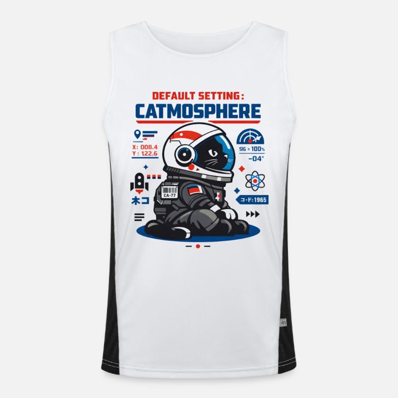 Mode par défaut Catmosphere | Astro Cat Débardeur respirant contrasté Homme 