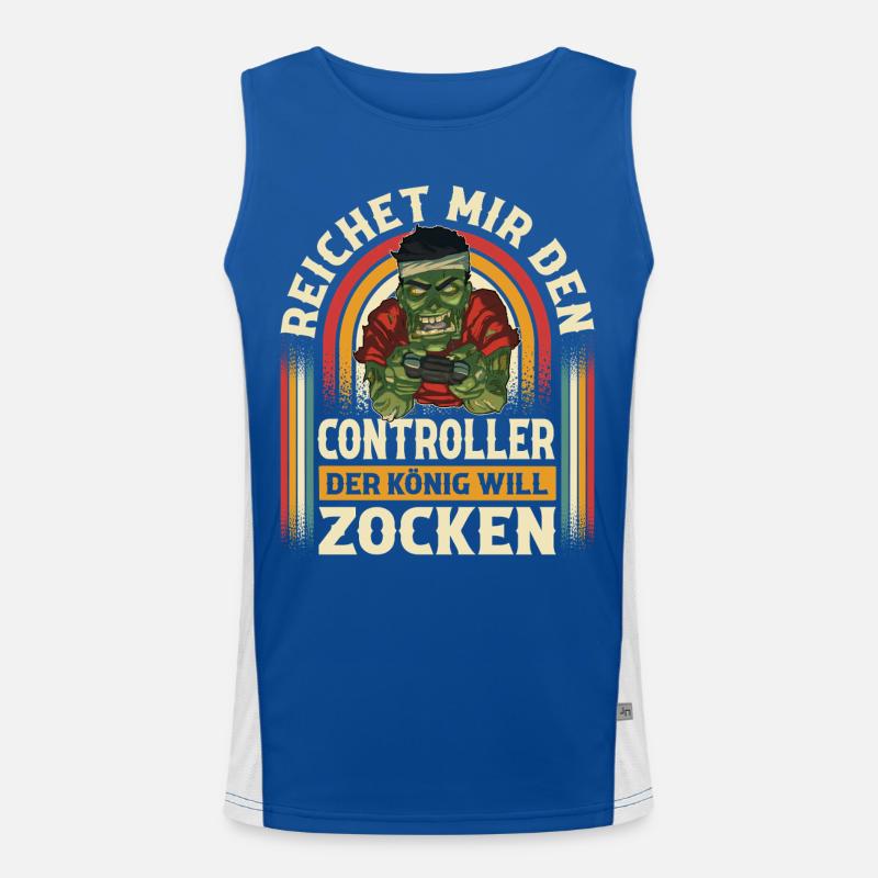 Gaming Funktionelles Kontrast-Tank Top für Männer 