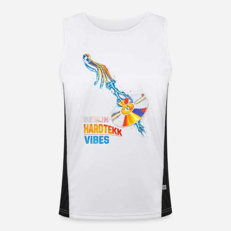 Berlin Hardtekk Tekke East Germany Men's Functional Contrast Tank Top 