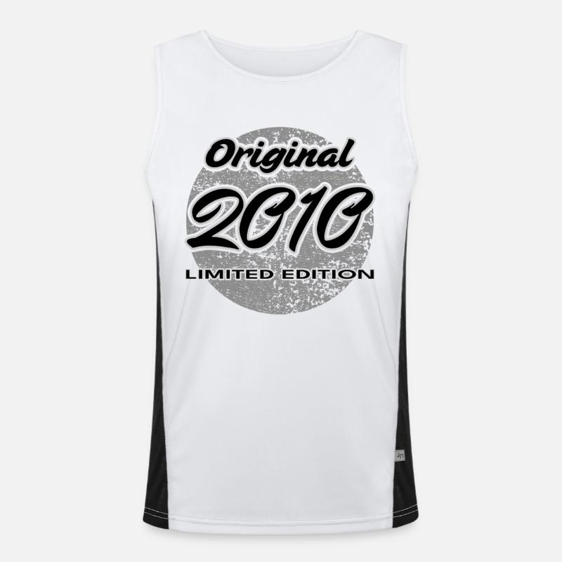 16. Geburtstag 2010 Jungen und Mädchen Geschenk Funktionelles Kontrast-Tank Top für Männer 