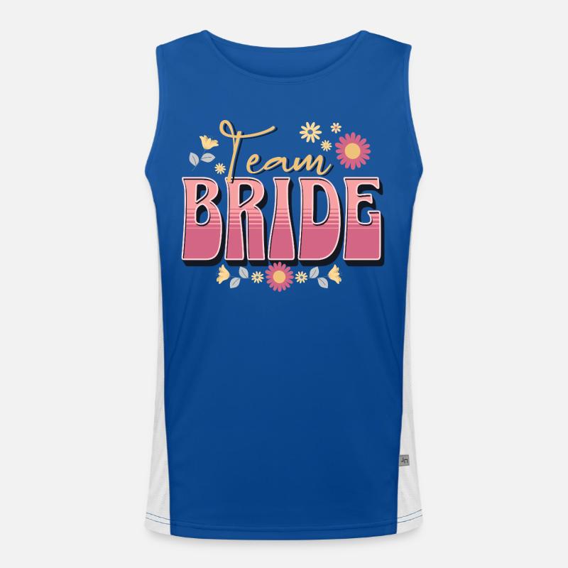Team Bride Funktionelles Kontrast-Tank Top für Männer 