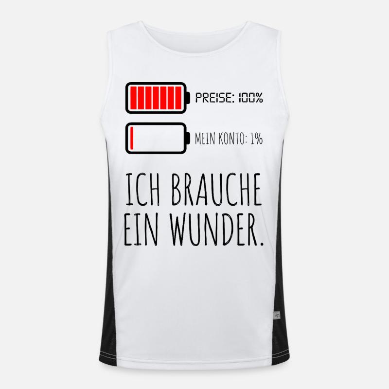 Prix, 100 % Mon compte 1 % Débardeur respirant contrasté Homme 