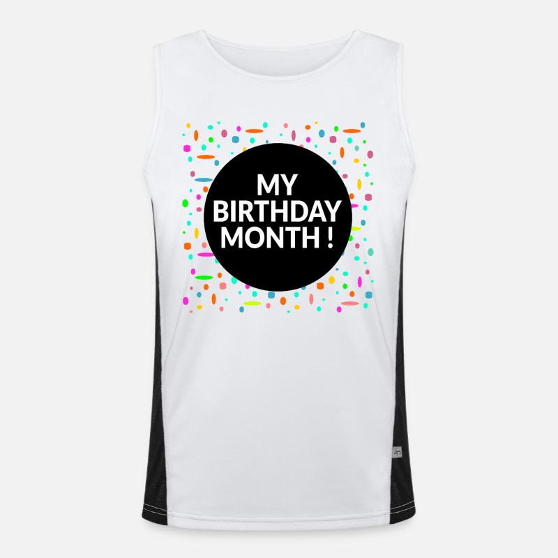 My Birthday Month Men's Functional Contrast Tank Top 
