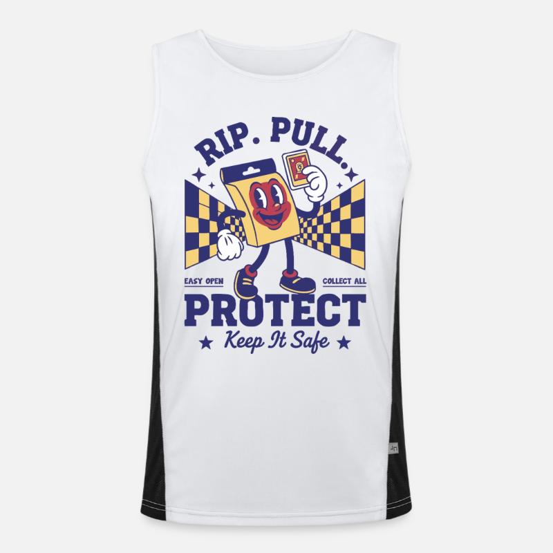 Carte à collectionner RIP PULL PROTECT Keep It Safe Débardeur respirant contrasté Homme 