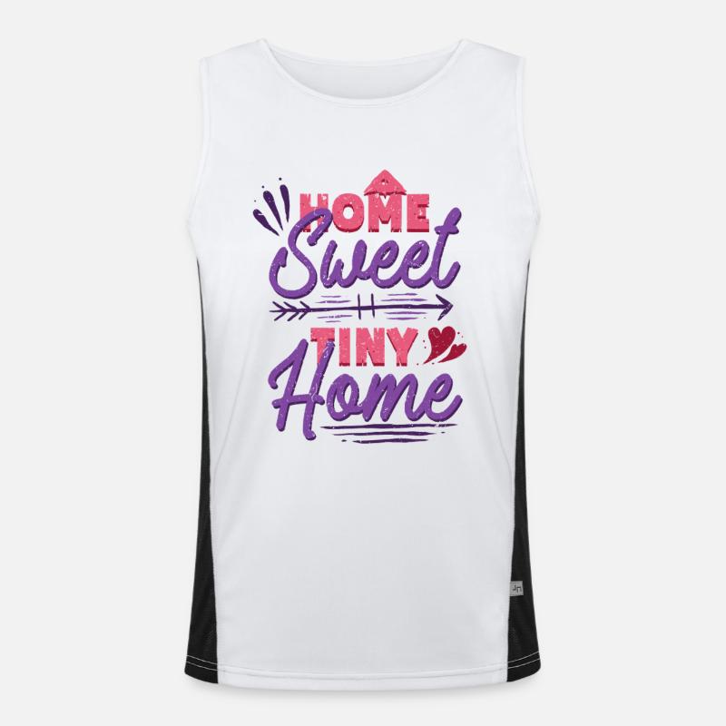 Tiny House Home Sweet Tiny Home Men's Functional Contrast Tank Top 