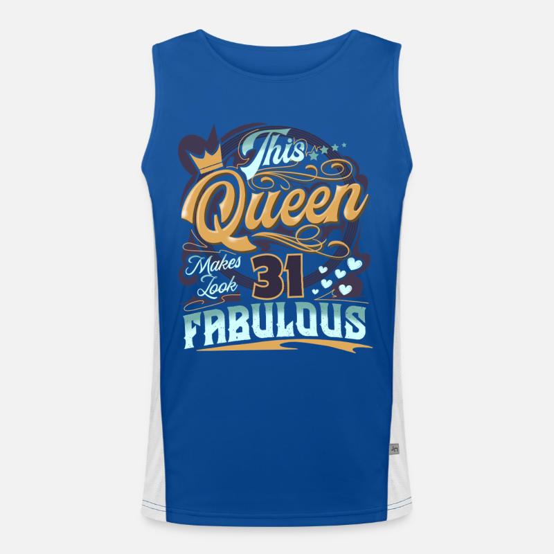 31st Birthday Queen Men's Functional Contrast Tank Top 