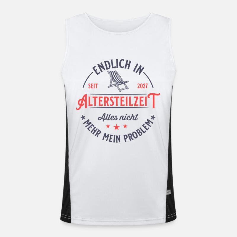 Partial retirement 2027: Final spurt to retirement Men's Functional Contrast Tank Top 