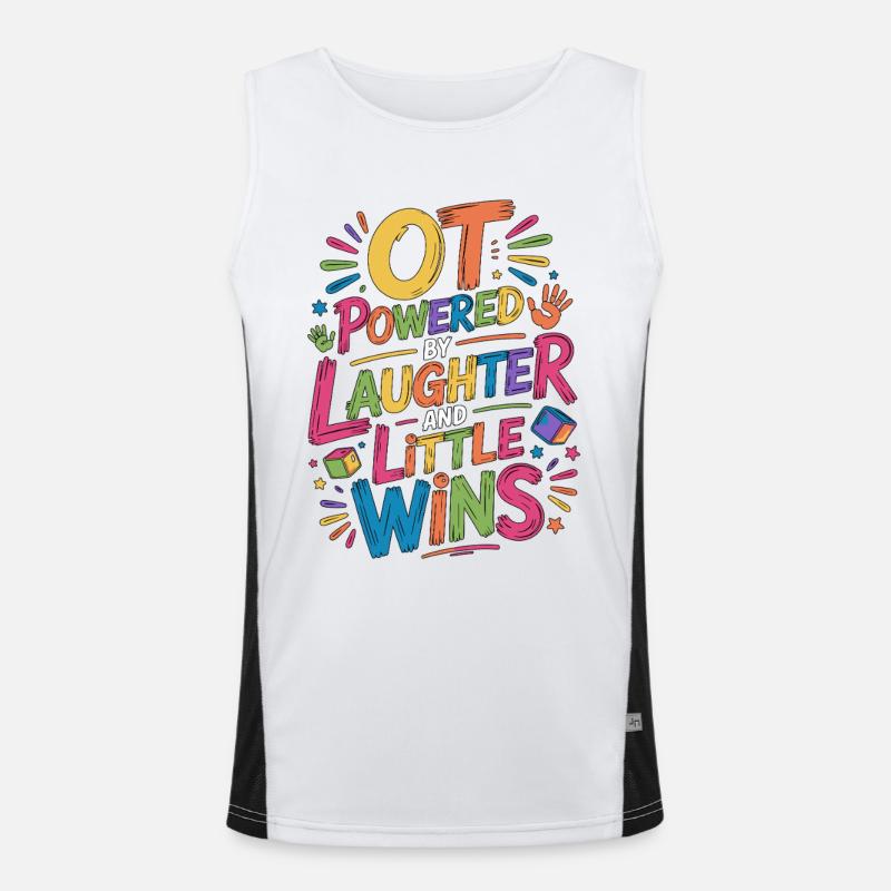 Pediatric OT Powered By Early Intervention Therapy Funktionelles Kontrast-Tank Top für Männer 
