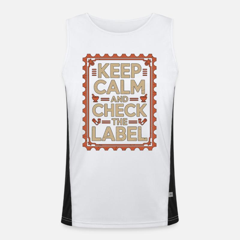 Pharmacist Student Counting Pills Pharmacy Trainee Funktionelles Kontrast-Tank Top für Männer 