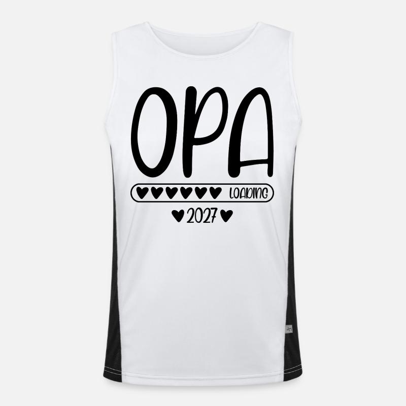 Opa 2027 loading Funktionelles Kontrast-Tank Top für Männer 