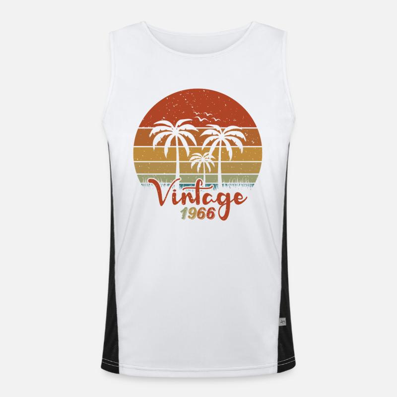 1966 Année de naissance Débardeur respirant contrasté Homme 