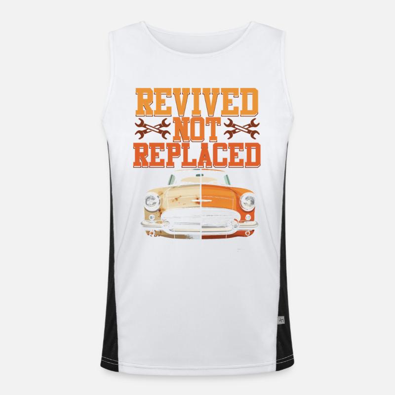 Auto Restauration Revived Not Replaced Men's Functional Contrast Tank Top 