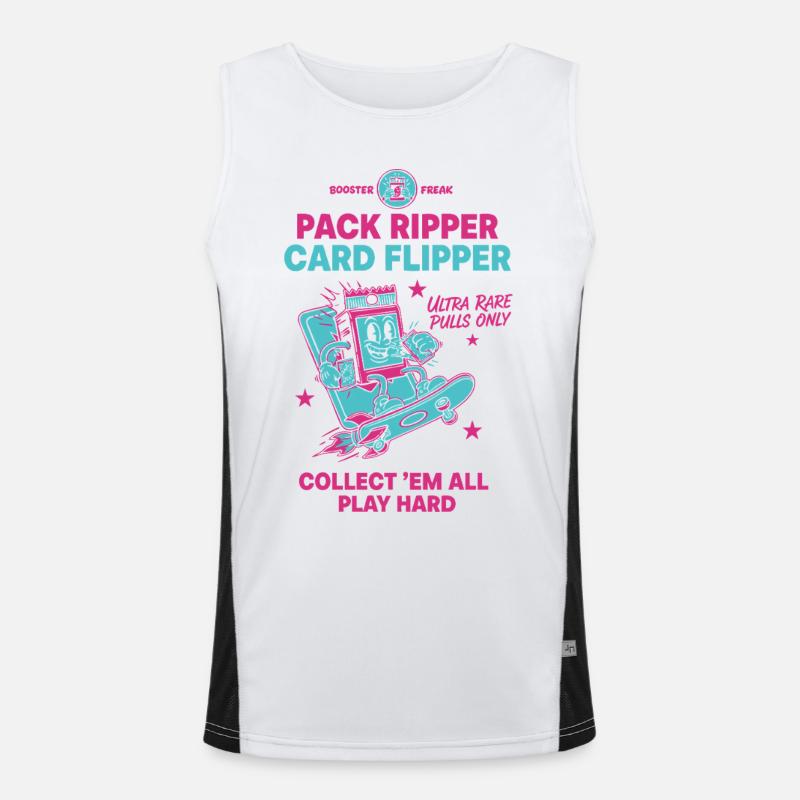 Pack Ripper Kartenflipper Ultra Rare Pulls Trading Funktionelles Kontrast-Tank Top für Männer 