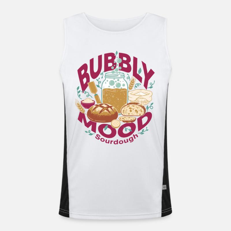 Sourdough Bubbly Mood Bread Baking Baker Funktionelles Kontrast-Tank Top für Männer 