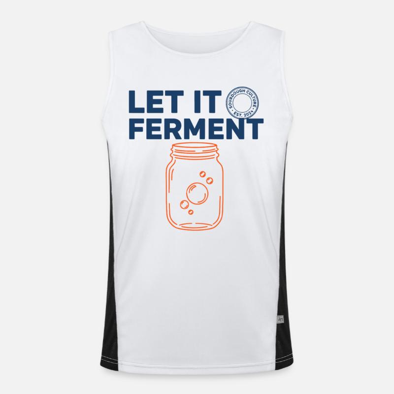 Sourdough Bread Baking Baker Sourdough Starter Jar Funktionelles Kontrast-Tank Top für Männer 
