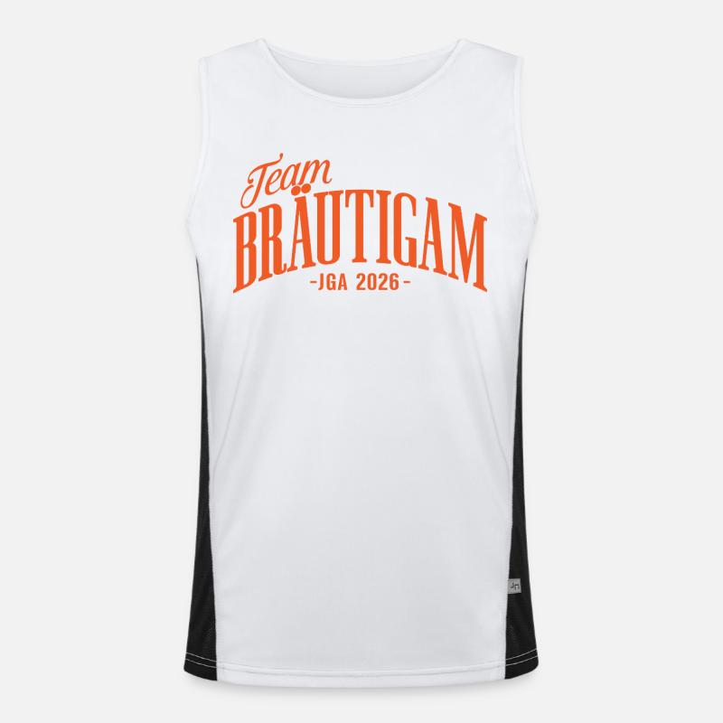 Team Bräutigam JGA 2026 Junggesellenabschied Funktionelles Kontrast-Tank Top für Männer 