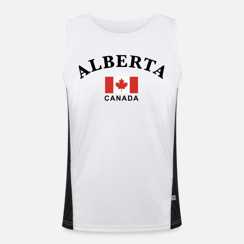 Alberta, Canada Débardeur respirant contrasté Homme 