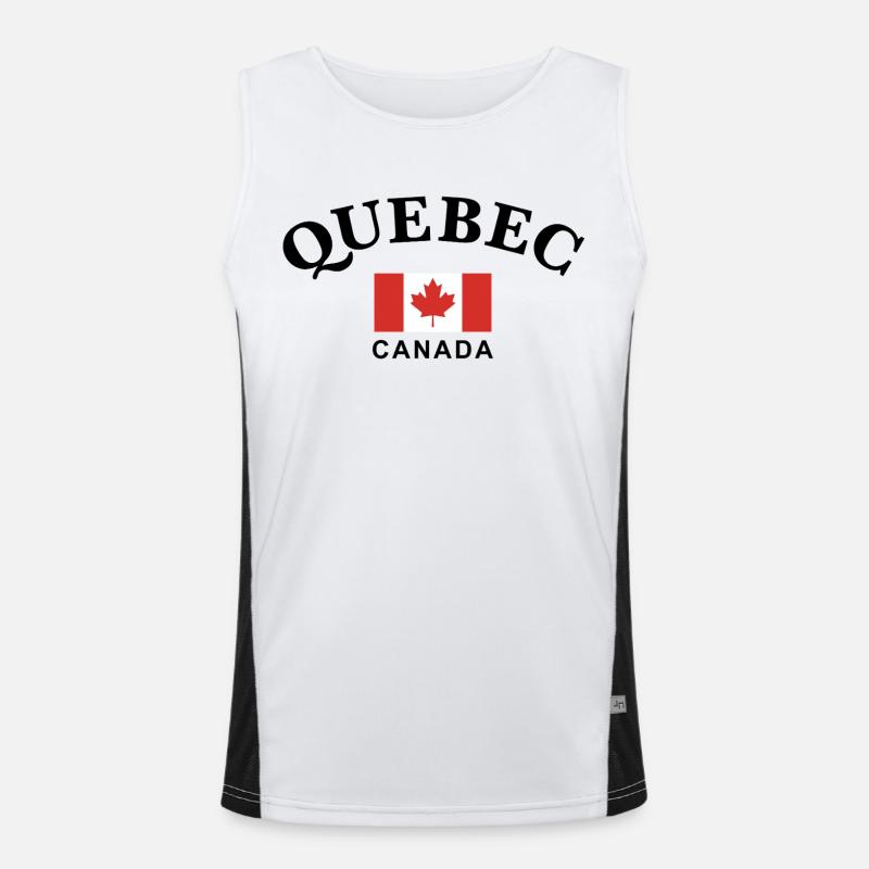 Quebec, Canada Men's Functional Contrast Tank Top 