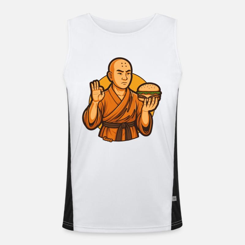 Zen Burger Monk Men's Functional Contrast Tank Top 