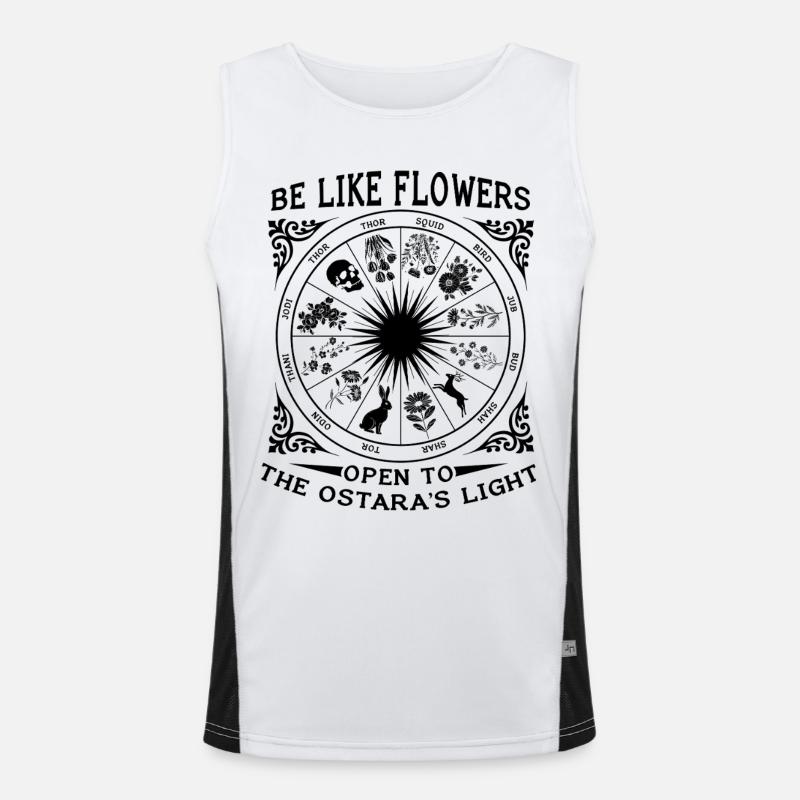 Sois comme les fleurs Joyeuse Pâques Ostara Lumière Débardeur respirant contrasté Homme 