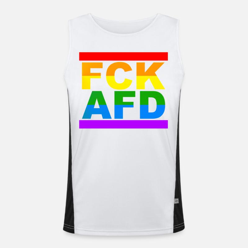 FCK AfD Men's Functional Contrast Tank Top 