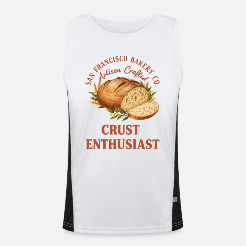 Sourdough Bread Baking Sourdough Starter Crust Funktionelles Kontrast-Tank Top für Männer 