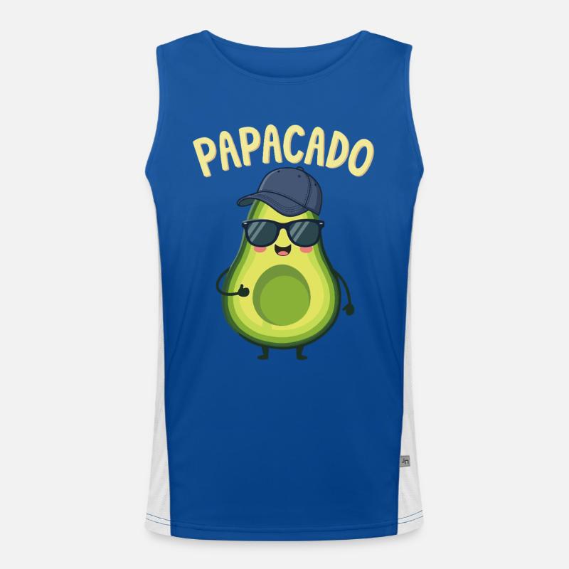 Werdender Papa & Vater, Papacado, Schwangerschaft Funktionelles Kontrast-Tank Top für Männer 