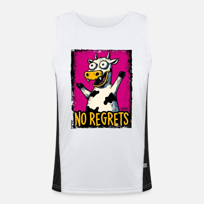 Pas de regrets Cow Pop Art Débardeur respirant contrasté Homme 