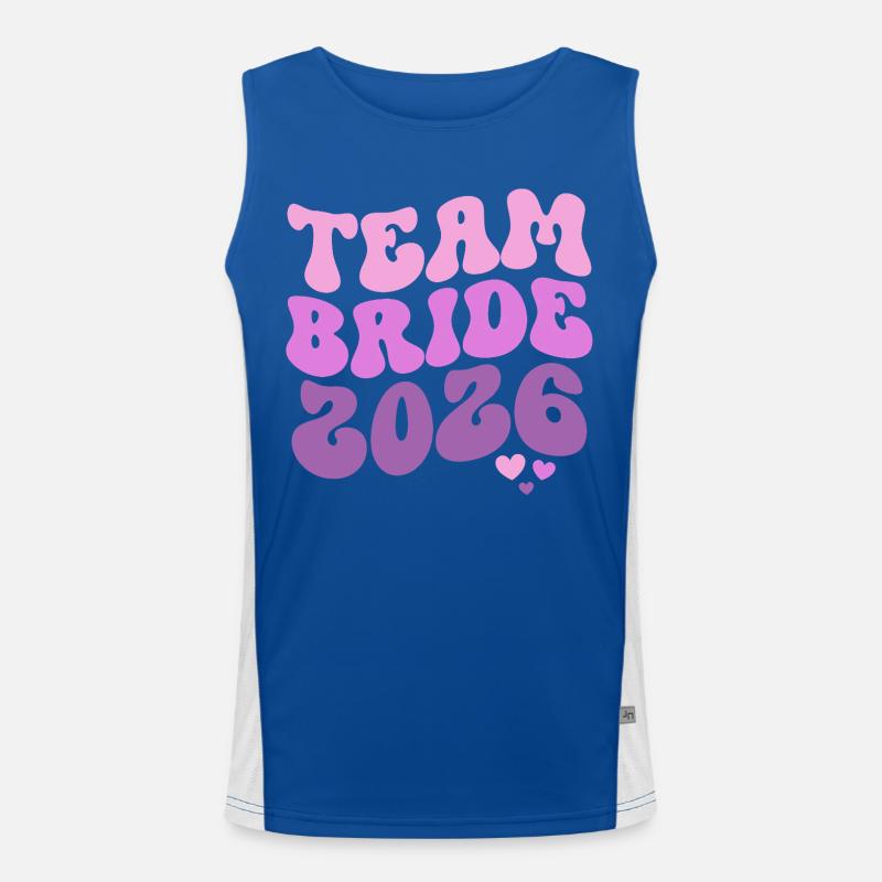 Team Bride 2026 Funktionelles Kontrast-Tank Top für Männer 