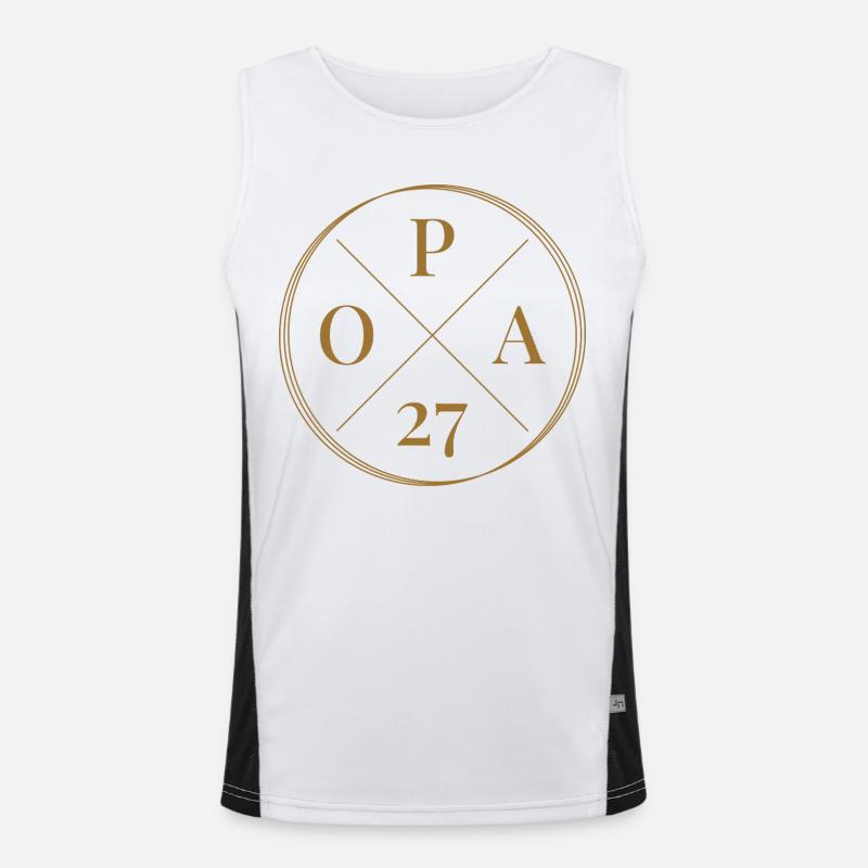 Opa 27 Funktionelles Kontrast-Tank Top für Männer 