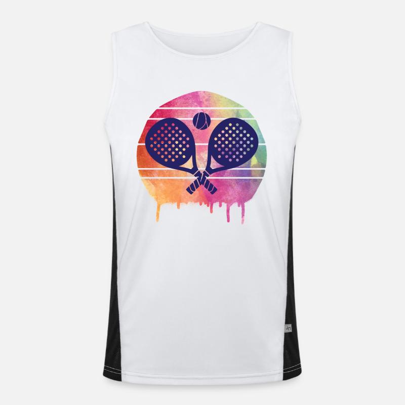 Padel Sport Men's Functional Contrast Tank Top 